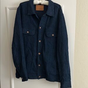 Taylor Stitch The Long Haul Jacket in Indigo Waffle